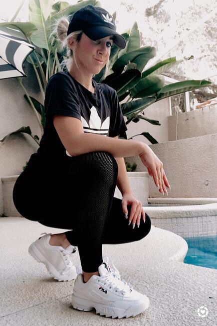 Women’s Fila Disruptor ll sneakers on sale | 40% off women’s white shoes shoe trainers platform adidas black T-shirt outfit sporty sneaker aerie mesh leggings originals treefoil t-shirt Fila Disruptor Outfit Women, Black T Shirt Outfit, Platform Adidas, Outfit Sporty, White Platform Shoes, Fila Disruptor, Fila Disruptors, T Shirt Outfit, Platform Shoe