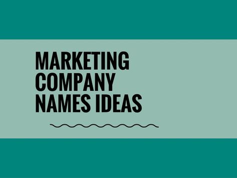 While your business may be extremely professional and important, choosing a creative company name can attract more attention.A Creative name is the most important thing of marketing. Check here creative, best Marketing Company names ideas for your inspiration. Creative Business Names List, Catchy Company Names, Good Company Names, Unique Company Names, Names For Companies, Creative Company Names, Company Names Ideas, Company Name Generator, Design Company Names