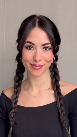 If you struggle with your pigtails looking awkward, try out this hack to get cute-looking braided pigtails every single time. Learn an easy hair hack in this quick tutorial. Easy Braided Pigtails, Pigtail Braids Tutorial, How To Braid Pigtails, Double Braided Pigtails, Pigtail French Braids Tutorial, Pull Through Braid Pigtails Tutorial, Double Braid, Pigtail Braids, Hair Quotes