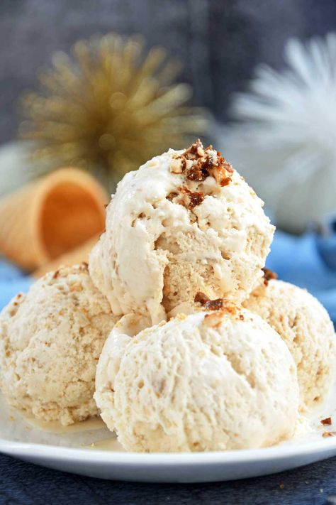 Butterscotch Ice Cream - Culinary Shades Cuisinart Ice Cream Maker Recipes, Homemade Mango Ice Cream, Cheesecake Ice Cream Recipe, Indian Ice Cream, Butterscotch Ice Cream, Mango Ice Cream Recipe, Pumpkin Spice Ice Cream, Coffee Ice Cream Recipe, Homemade Chocolate Ice Cream