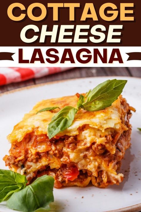 Lasagna Recipe Cottage Cheese, Easy Cheese Lasagna Recipe, Lasagna Recipe With Cottage Cheese, Lasagna Crockpot, Cottage Cheese Lasagna Recipe, Cottage Cheese Lasagna, Lasagna With Cottage Cheese, Instant Pot Spaghetti Recipe, Lasagna Easy