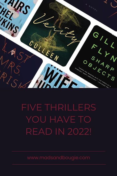 mads & bougie thriller books to read Books Like Verity, The Wife Upstairs, Books To Read For Teenagers, Collen Hover, The Last Mrs Parrish, Thriller Books To Read, Reading Video, Hot Romance Books, Best Books For Teens