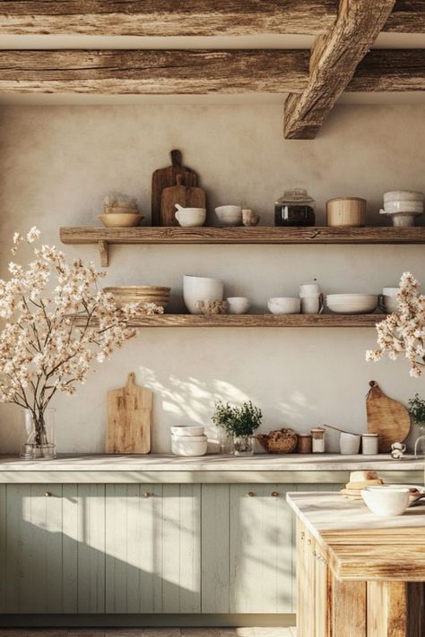 Transform your kitchen with French country style using rustic touches and vintage charm. #FrenchCountry #KitchenInspo #RusticDecor French Countryside Interior, European Kitchen Design French Country, Kitchens French Country, Countryside Interior, Country French Kitchen, Italian Country Kitchen, Country Kitchen Inspiration, French Cottage Kitchen, European Kitchen Design