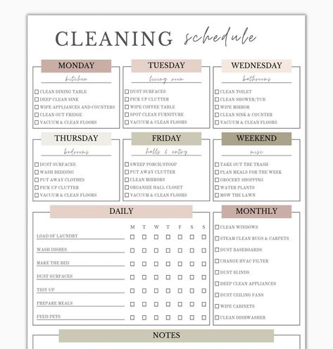 Keep your home sparkling clean with this editable and printable cleaning planner! This schedule is designed to simplify your household chores and help you stay on top of your cleaning tasks effortlessly. Stay organized with a clear overview of daily, weekly, and monthly tasks. This comprehensive checklist covers every corner of your home. The template is in PDF format and can ...#Cleaning #Guide #CreativeIdeas #Tidy #Trends #a #for #Schedule #HomeTrends #a #Home #to #Ultimate #The #Creating Household Chores Chart, Editable Cleaning Schedule, Monthly Tasks, Cleaning Challenge, Cleaning Planner, Cleaning Tasks, How To Clean Mirrors, Clutter Organization, Clean Sink