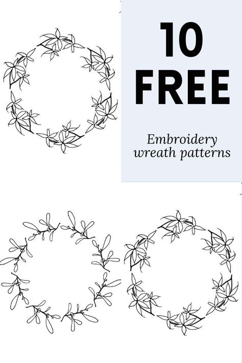 Easy Christmas Embroidery Patterns Free, Embroidery Wreath Pattern Free, Embroidery Stencils Free Printable, Embroidery Patterns Vintage Free Design, Fall Embroidery Patterns Free, Free Hand Embroidery Patterns Printable, Christmas Hand Embroidery Patterns Free, Christmas Embroidery Patterns Free Printables, Floral Embroidery Patterns Printable