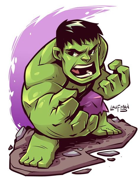 Hulk Cute, Derek Laufman, Chibi Marvel, Flash Comics, Avengers Cartoon, Marvel Cartoons, Marvel Drawings, The Incredible Hulk, Hulk Smash