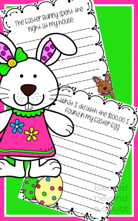 Easter Writing Prompts, Easter Writing, Easter Classroom, Free Writing Prompts, Easter Festivities, Easter Worksheets, Easter School, Teaching Holidays, Procedural Writing