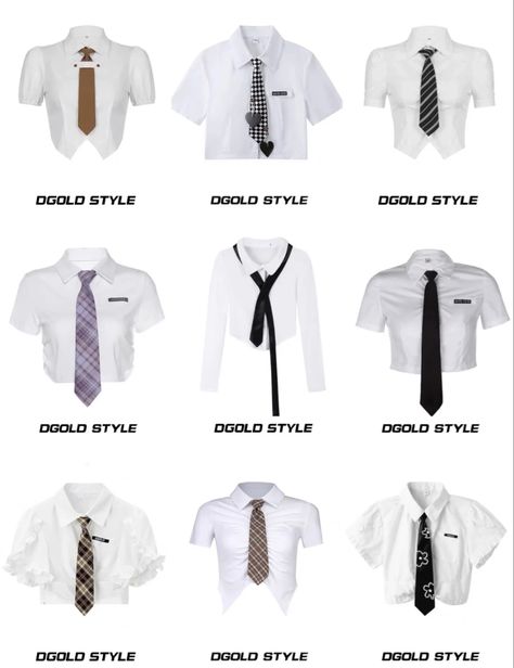 Y2k Uniform Outfit, Tie Outfit For Women Y2k, Y2k Uniform, Tie Outfit For Women, Necktie Outfits For Women, Dpr Concert, Outfits With Ties, Updated Closet, Outfit With Tie