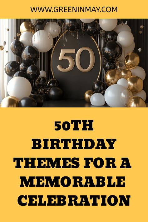 Looking for adult birthday party themes? Here are fun activities for a 50th birthday party and unique things to do at a 50th birthday party. Hosting a 50th birthday party has never been more fun with these great ideas. 50 Man Birthday Ideas, 50th Party Ideas Men, Photo Booth Ideas For 50th Birthday, Hosting A 50th Birthday Party, Themes For 50th Birthday For Men, Mens 50th Bday Party Ideas, 50th Bday Ideas For Men Theme Parties, 50th Birthday Party Ideas For Men Table Decor, 50th Birthday Party Theme For Men