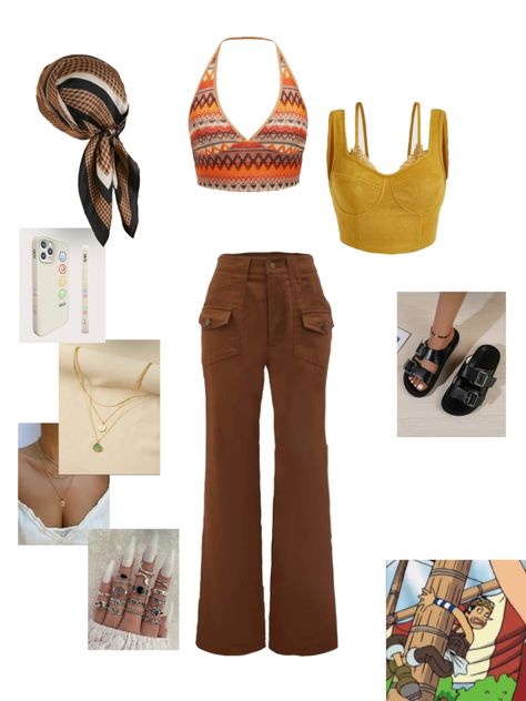 Sanji Inspired Outfit, One Piece Inspired Outfits Anime, Luffy Inspired Outfit, Nami Outfits Inspired, One Piece Inspired Outfits, White Girl Outfits, Black Cosplayers, Outfits Anime, Chic Black Outfits