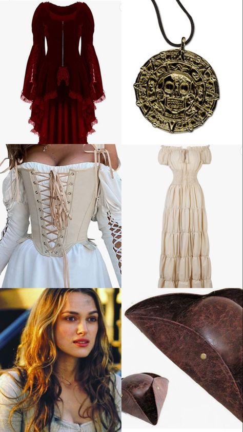 Pirates Of The Caribbean Miss Swan, Kiera Knightly Pirates Of The Caribbean Costume, Elizabeth Swann Pirate Outfit, Pirates If The Caribbean Costumes, Diy Elizabeth Swan Costume, Jack Sparrow Elizabeth Swann Costume, Halloween Costumes Elizabeth Swan, Elizabeth Swan Cosplay, Kiera Knightly Pirates Of The Caribbean