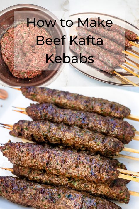 Arabisk Mad, Bbq Foods, Moroccan Dishes, Doner Kebab, Lamb Dishes, Kabob Recipes, Skewer Recipes, Kebab Recipes, Turkish Food