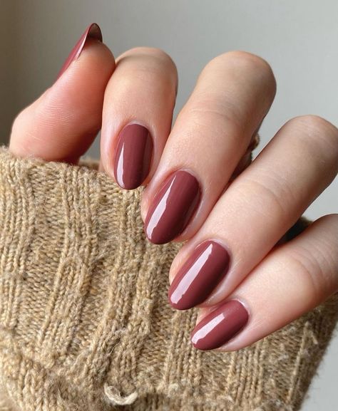 Early Fall Nail Colors 2023, Simple Nail Colours, Light Maroon Nails, Nail Colours For Pale Skin, Dark Neutral Nails, Marsala Nails, Dark Mauve Nails, Mahogany Nails, Fall Nails Sns