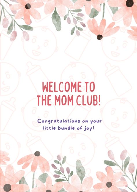 baby Congratulations group card for new parents Congratulations To New Parents, Doodle Cards, Congratulations Images, Birthday Message For Friend, Baby Congratulations Card, Easy Doodle, Congratulations Cards, Baby Shower Card, New Baby Card