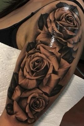 Sundial Tattoo, Small Dope Tattoos, Black Rose Tattoo, Classy Tattoos For Women, Girl Thigh Tattoos, Cute Tattoos On Wrist, Arm Sleeve Tattoos For Women, Face Tattoos For Women, Rose Tattoo Sleeve