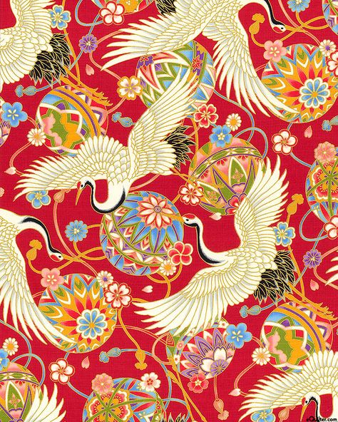 Asian Prints Pattern, Asian Fabrics, Hand Art Kids, Cardboard Diy, Asian Textiles, Chinese Pattern, Paper Bead Jewelry, Anime Jewelry, Crane Bird