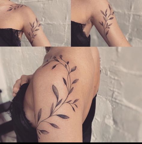 Around Arm Tattoo, Wrap Around Tattoo, Wrap Tattoo, Stylish Tattoo, Fine Line Tattoo, Vine Tattoos, Tattoo Ideas For Men, Shoulder Tattoos For Women, Stylist Tattoos