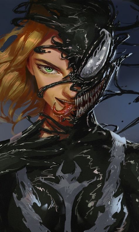 Woman venom, villain, art, 480x800 wallpaper Venom Girl, Symbiotes Marvel, Venom Art, Venom Comics, Marvel Venom, Marvel Characters Art, Marvel Villains, Marvel Spiderman Art, 다크 판타지