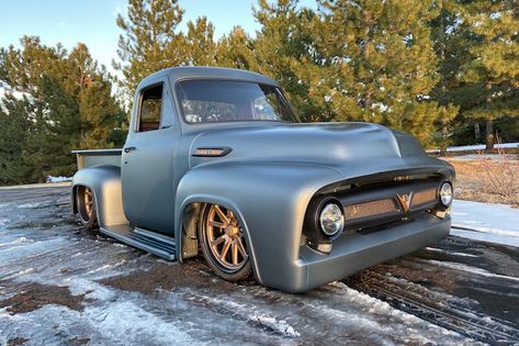 1956 F100, 1953 Ford F100, Slammed Trucks, Chevy Apache, Gumball 3000, Ford F1, Modern Muscle Cars, Classic Ford Trucks, Old Pickup Trucks