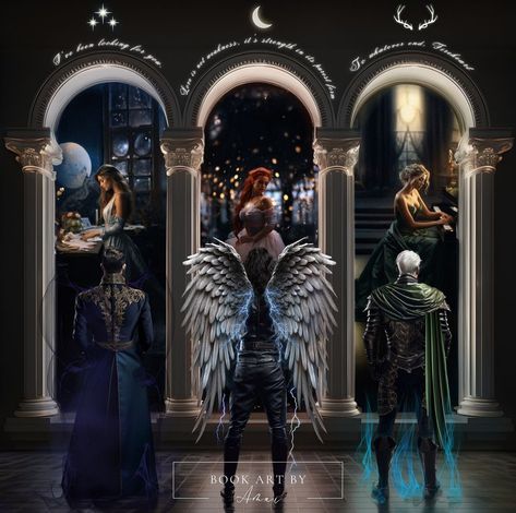 Crescent City The Hind Fanart, Bryce Aelin Feyre Wallpaper, Rowan Rhysand And Hunt, Crescent City Iphone Wallpaper, Ruhn Danaan And Rhys, Crescent City The Nokk, Crescent City Acotar, Crescent City Lockscreen, Crescent City Sarah J Maas Fanart