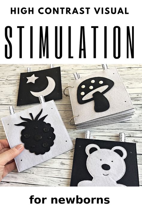 Newborn Montessori, Contrast Pictures, Felt Cards, Baby Zintuiglijk, Gender Reveal Gifts, Baby Toys Diy, Montessori Baby Toys, Baby Play Activities, White Cards