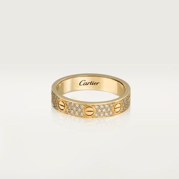 Cartier Wedding Bands, Cartier Love Wedding Band, Wedding Ring Yellow Gold, Better Than Revenge, Ring Gold Diamond, Cartier Love Ring, The Bling Ring, Pave Diamond Ring, Cartier Love