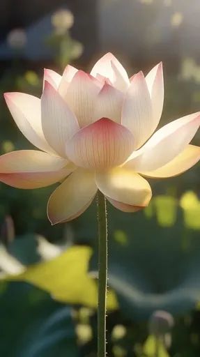 ↑↑↑ Larger size on website 🔸 A single pink and white lotus flower blooms in the warm sunlight. Its delicate petals are open wide, American Lotus, Texas Wildflowers, White Lotus Flower, Flower Blooming, White Lotus, Soft Yellow, Flower Stands, Lotus Flower, Pink And White