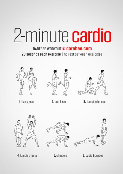 2-Minute Cardio Workout Mens Cardio Workout, Intense Cardio Workout, Hiit Benefits, Hiit Workouts For Beginners, Hiit Workout At Home, Cardio At Home, Cardio Workout At Home, Partner Workout, Hiit Cardio