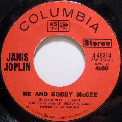 Me And Bobby Mcgee, Western Medicine, Janis Joplin, Blues Rock, Wikimedia Commons, Vinyl Records, The Fosters