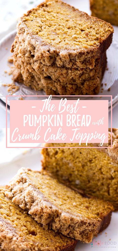 Best Easy Pumpkin Bread, Pumpkin Loaf Streusel, Holiday Pumpkin Bread, Coffee Cake Pumpkin Bread, Crumbly Pumpkin Bread, Pumpkin Loaf Crumble, Very Moist Pumpkin Bread, Pumpkin Crumb Coffee Cake, Canned Pumpkin Bread Recipe