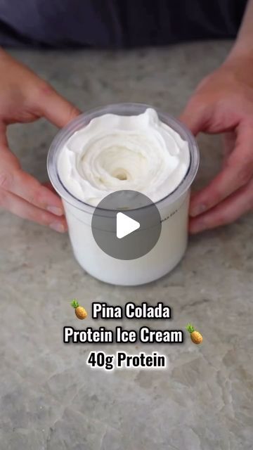 Ninja Creami Recipes | High Protein | Ice Cream on Instagram: "🍍Pina Colada Ice Cream🍍 (40g Protein). Now you can eat a whole pint guilty free and it helps you towards your protein goal.

Calories: 371 (WHOLE PINT)

Ingredients:

3/4 cup fairlife milk
1/3 cup pineapple juice
1 scoop vanilla protein
1/4 cup greek yogurt
1 tbsp honey
1 tsp coconut extract (optional)
3/4 cup chopped pineapple

#recipe#highprotein#icecream#proteindessert#gym#workout#weightloss#lowcalorie#protein

follow @creamiwrld for more daily recipes!

video credit: @justinanderson_fit" High Protein Ice Cream, Fairlife Milk, 40g Protein, Ninja Ice Cream Recipe, Pineapple Recipe, Coconut Extract, Creami Recipes, Chopped Pineapple, Protein Ice Cream