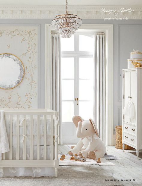 Twin Nursery Room, Pottery Barn Nursery, Luxury Baby Room, Nursery Inspiration Girl, Pottery Barn Baby, Luxury Nursery, Restoration Hardware Baby, Chic Nursery, Baby Boy Room Decor