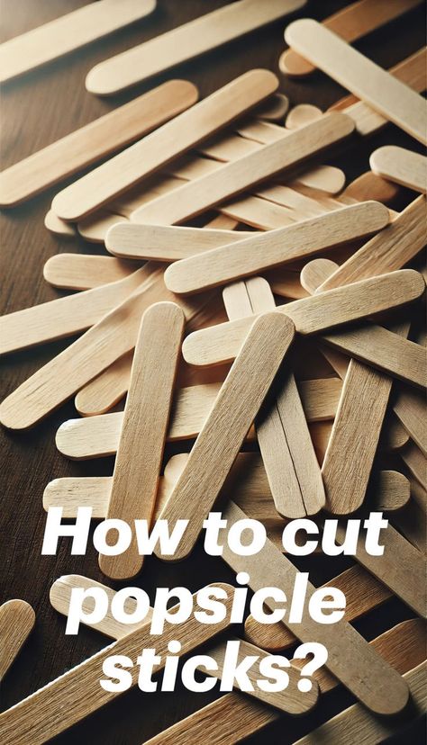 how to cut popsicle sticks Popsicle Stick Crafts For Adults Diy, Popsicle Stick Crafts For Adults, Craft Stick Projects, Popsicle Stick Art, Popsicle Stick Houses, Tongue Depressor, Art Hacks, Popsicle Crafts, Dollhouse Tutorials