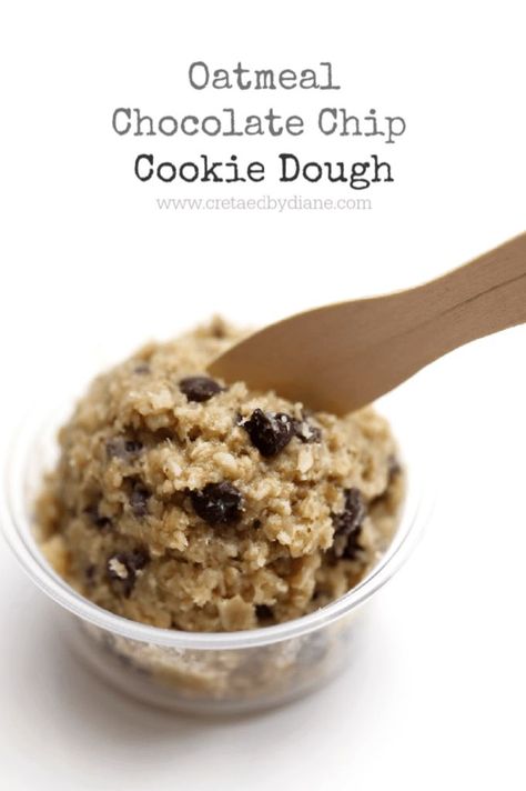 Edible Oatmeal Cookie Dough For One, Healthy Oat Cookie Dough, No Flour Edible Cookie Dough, Healthy Oatmeal Cookie Dough, Oat Flour Edible Cookie Dough, No Flour Desserts, Oat Cookie Dough, Edible Cookie Dough No Flour, Oatmeal Chocolate Chip Cookie Dough