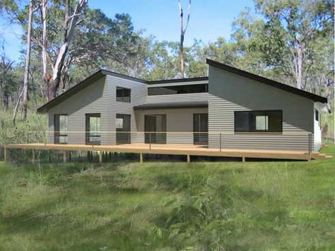 Prefab homes and modular homes in Australia: Tasmanian Kit Homes Prefab Homes Australia, Kit Homes Australia, Lodge House, Prefab Buildings, Shed Home, Modular Home, Luxury Lodge, Unique House Design, Shed Homes