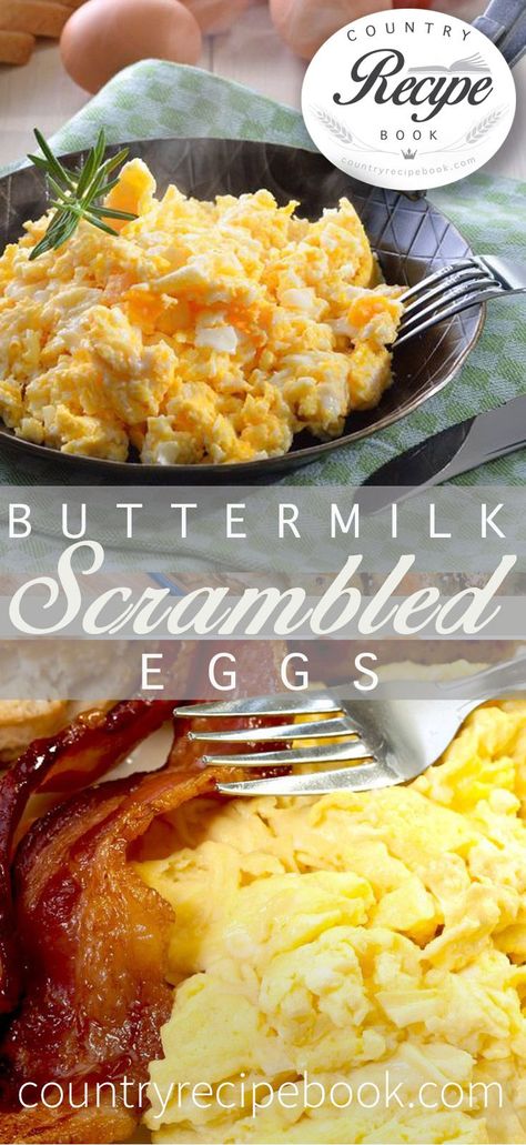 Delicious Scrambled eggs made using buttermilk. A great way to start the day. Click to view this simple recipe Scrambled Egg Recipes, Eggs Recipes, Scrambled Eggs Recipe, Country Recipes, Scrambled Egg, Best Breakfast Recipes, Breakfast Recipes Casserole, Egg Breakfast, Breakfast Time