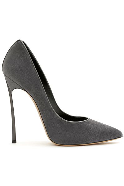 Casadei - Shoes - 2014 Fall-Winter Gray Heels, Grey Heels, Fabulous Shoes, Carrie Bradshaw, Charlotte Olympia, Shoes Outlet, Crazy Shoes, Suede Pumps, Pretty Shoes