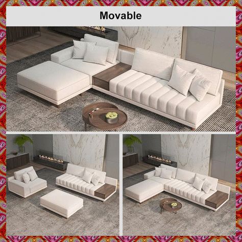 Lounge Room Furniture, U Shaped Sofa Designs, Sofa Sectionals In Living Room, L Sectional Living Room Layout, L Shaped Couch Living Room Layout, L Sofa Living Room, Modern L Shape Sofa, Sectional Sofa Living Room, Sala Modular