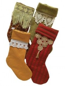 Stocking Ideas, Crochet Stocking, Christmas Stockings Diy, Vintage Stockings, Stocking Pattern, Xmas Stockings, Crochet Design, Christmas Sewing, Christmas Socks