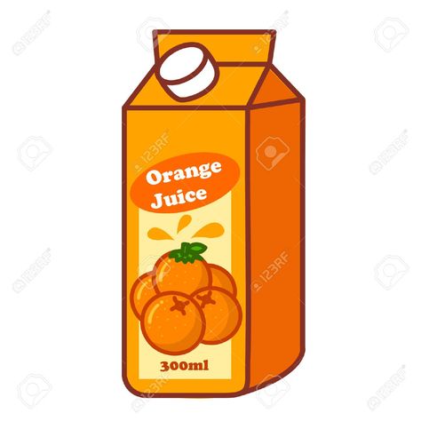 Orange Juice Carton, Juice Carton, Cartoon Orange, Juice Boxes, Easy Learning, Music Files, Juice Bottles, Bottle Packaging, Art Clipart