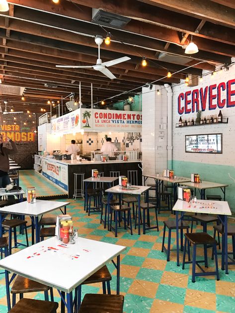 Taco Shop Design, Taqueria Design, Good Mexican Food, Taco Shack, Coffee Booth, Mexican Cantina, Mexican Restaurant Design, Surf Bar, Mexican Restaurant Decor