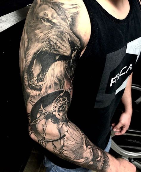 Arm Tattoo Men Forearm Simple, Arm Tattoo Men Forearm, Tattoo Men Forearm, Arm Tattoo Men, Lion Shoulder Tattoo, Lion Forearm Tattoos, Lion Tattoo Sleeves, Tattoos Arm, Mens Shoulder Tattoo