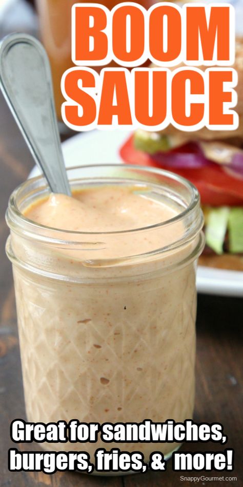 Boom Sauce Recipe, Boom Sauce, Boom Boom Sauce, Fry Sauce Recipe, Homemade Crab Cakes, Sauce Burger, Burger Sauces Recipe, Best Sauce Recipe, Easy Dipping Sauce