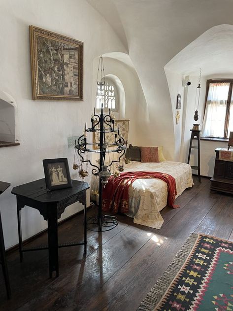 #Bran #Castle (Castelul Bran) #Transylvania #Milita #Petrascu #room #citytour #marishkatours Castle Romania, Dracula's Castle, Bran Castle, Vintage Room Decor, Brasov, Pretty Room, Vintage Room, Gothic House, Room Makeover Inspiration