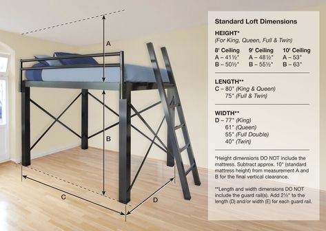 New Bed minus ladder, queen size with max height (10ft ceiling) Adult Loft Bed, Queen Loft Beds, A Loft Bed, Full Size Loft Bed, Built In Couch, Loft Bed Plans, Murphy Bed Ikea, Diy Loft Bed, Loft Bed Frame