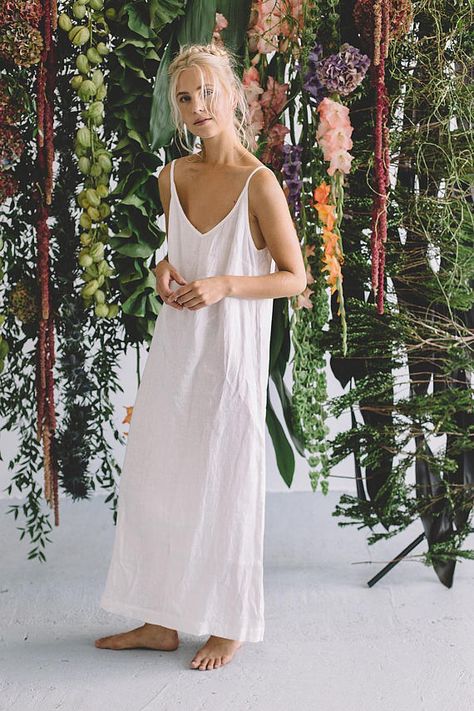 White Linen Dress Summer, Simple Linen Dress, Dress Minimal, Simple Linen, Linen Dress Summer, White Linen Dress, Africa Dress, White Linen Dresses, Dress Linen