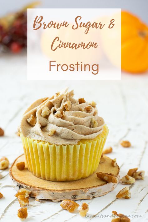 Fall Frosting, Fall Icing Flavors, Cinnamon Frosting Recipe, Cinnamon Frosting, Cinnamon Icing Recipe, Brown Sugar Frosting Recipe, Apple Cinnamon Frosting, Icing Flavors, Cinnamon Frosting For Cookies