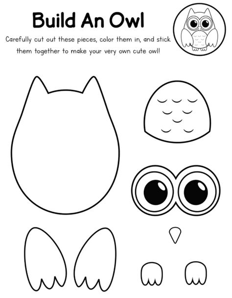 Owl Art For Preschoolers, 3d Owl Crafts, Easy Owl Crafts For Preschoolers, Owl Preschool Activities, Owl Crafts For Toddlers, Owl Template Printable Free, Owl Crafts For Preschoolers, Owl Crafts Preschool, Owl Crafts For Kids