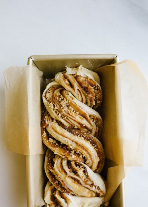 Pecan Babka - Wood & Spoon Pecan Babka, Babka Recipe, Maple Pecan, Yeast Bread, Wood Spoon, Toasted Pecans, Cake Frosting, Instant Yeast, Chopped Pecans