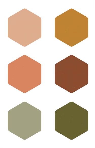 Rust And Olive Color Palette, Terra Cotta Colour Palette, Sage Palette Colour Schemes, Rust Colour Living Room, Sage And Rust Color Palette, Terra Cotta Office, Terra Cotta Aesthetic, Sage And Terra Cotta Wedding, Terra Cotta Decor